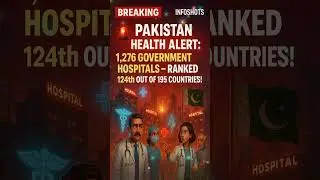 Pakistan mein 1,276 government hospitals hone ke bawajood, healthcare ranking 124th BreakingNews 📺🖤