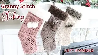 Crochet Christmas Stocking Pattern Free | Crochet Stocking Pattern | Crochet Pattern Stocking | Left