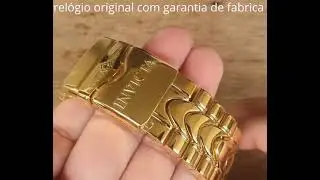 Rel&oacute;gio Invicta Reserve Venom 14504 banhado a Ouro 18k Su&iacute;&ccedil;o Cron&oacute;grafo, Azul