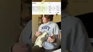 #Shorts Smooth Criminal - Michael Jackson (Aiden Kroll) Guitar TABs