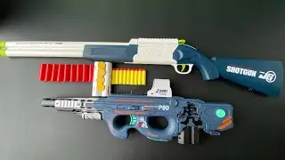 Special Police Weapons Toy set Unboxing-M416 guns, Gas mask, Glock pistol, Dagger grenade,RPG,P90
