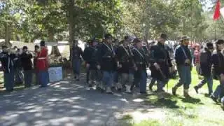 Regimental Brass Band Plays as Union Troops Pass