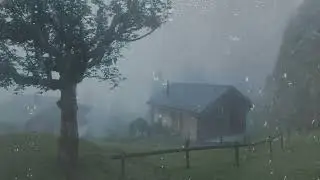 Misty forest house - relaxing rain - sleep in peace - love rain