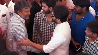 SS Rajamouli Shows Respect Towards Allu Arjun @ Director Krish Marriage | TFPC