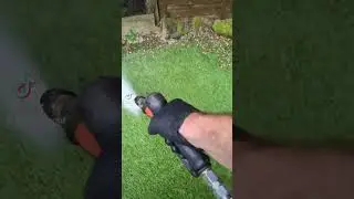 My first time Pressure washing Artificial Grass! #pressurewashing #jetwashing #cleaning #lawn #grass