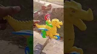My new remote wala dragon with cute girl toy Unboxing 🐉 #shorts