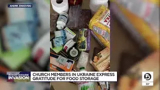 Church members in Ukraine express gratitude for food storage