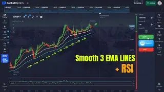 Pocket Option 3 EMA Lines + RSI