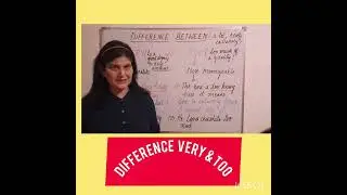 DIFFERENCE VERY & TOO