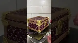 Louis  Vuitton Suitcase Cake Tutorial! Gotta love a good START TO FINISH cake vid! 🤩