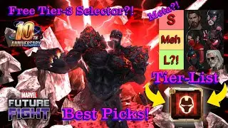 Free Tier 3 Selector Tier List 2025 &ndash; Who Should You Pick?! | Marvel Future Fight 10th Anniversary