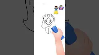 How to Draw Snow White #Shorts #drawingtutorial #drawingforkids #chuchutv #drawingshorts