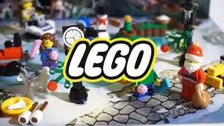 unboxing Lego City Advent Calendar Santa 60099 quick look and speed build for Christmas holiday