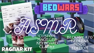 ROBLOX BEDWARS ASMR | Custom Keyboard