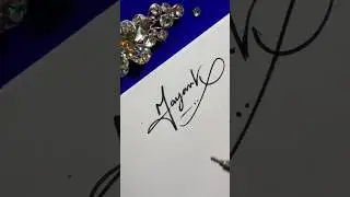 Autograph Mayank🥰 #calligraphy #cursivecalligraphy #shorts @Signaturestyle96 #millionsmile 🥰