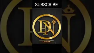 Dhoni name logo 💥 your comment name's #calligraphy #design #art #logo #shorts