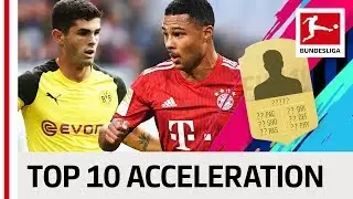 Top 10 Acceleration - EA SPORTS FIFA 19 - Pulisic, Gnabry & Other Speedsters