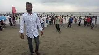 বিকেলের কক্সবাজার সমুদ্র সৈকত।