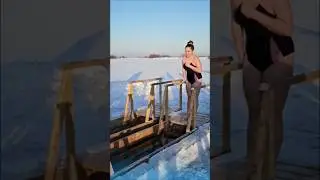 part475#Would👙You Do This😱 Epiphany Bathing in🩱#Frozen Lake Ice Cold#Water🌊Unshaken Faith🧊 Extreme❄️