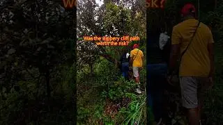 മീശപ്പുലിമലയിലെ സ്ലിപ്പറി ക്ലിഫ് പാത! Was the slippery cliff path worth the risk? #waterfall #travel