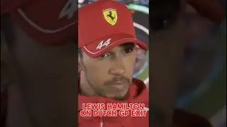 LEWIS HAMILTON INTERVIEW | DUTCH GP COLLISION #formula1