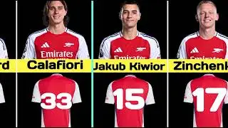 Arsenal Football Club Players Jersey Number In 2025 | Arsenal FC Players Shirt Numbers 2024/2025