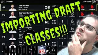 Madden 24 How to Import Draft Classes !! #tipsandtricks