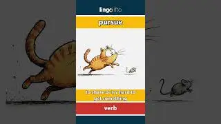 🇬🇧 Pursue Meaning : Flash Card : Learn English Vocabulary