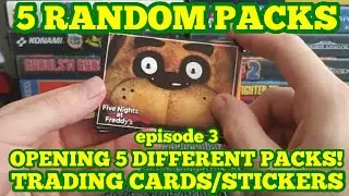 5 Random Packs! #03 Random trading cards / stickers found on Ebay!
