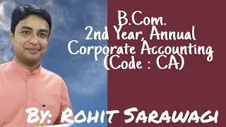 B.COM PROG. 2ND YEAR CORPORATE ACCOUNTING  ASSIGNMENT SOLUTION DU SOL ASSIGNMENT SOLUTION