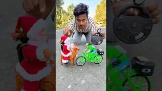 Rc Santa Claus Sleigh Cycles & 1 Reindeer Amazing gift Unboxing😱
