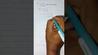 sin 18&deg; /cos 72&deg; का मान निकालें #maths #trigonometry #shortvideos #mathstricks