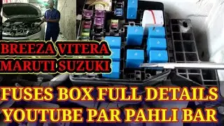 Fuses in the engine compartment breeza vitera how to fuses box breeza vitera location