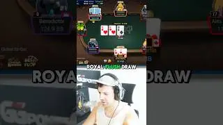 ROYAL FLUSH VS. FLUSH?! 🤯 #poker #shorts