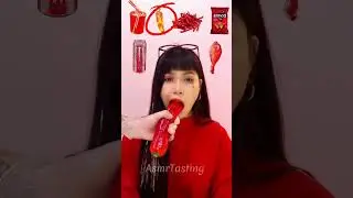 Random Food Red Pepper Asmr Tasting🌶️🍡 #asmreatingsounds  #mukbang #asmr #pepper