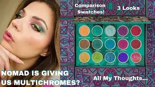 NOMAD ROYAL EUROPE PALETTE | Comparison Swatches,  NEW Multichromes, In Depth Review and 3 Looks