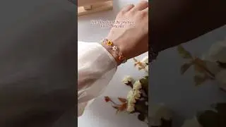 You found the prettiest flower bracelet ✨🌻🥺 #flowerart #flowerdesign #smallbusiness #shortsvideo