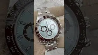 Follow how to give new life to a Rolex Daytona in platinum @laser_repair_dk