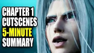 Final Fantasy VII Rebirth Chapter 1 Cutscenes Summary PS5 4K | 5-Minute Cinematic Recap