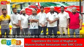 Inauguration of Shiraz Tyres by Sami Ajju & Team near Rajivnagar Water Tank in Mysore with 2 days