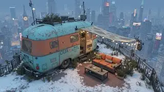 Winter Lofi Tokyo | Snowy City Night Vibes & Chill Study Beats | Japan Ambience