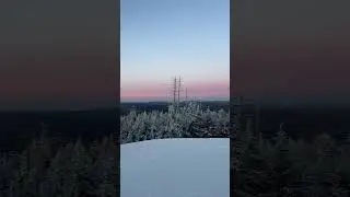Winter Wonderland Sunset @ Snowshoe Ski Resort, West Virginia