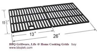 92611 BBQ Grillware, Life @ Home Cooking Grids Perfect Flame  www.bbqtek.com