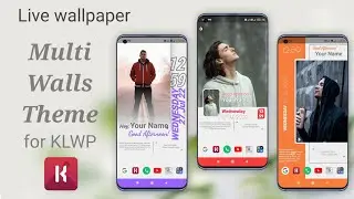 Home screen setup ll Multi Walls Theme for KLWP Kustom