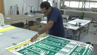 Inside Orange County's traffic sign workshop