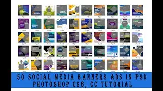50+ Social Media Ads Banners Template in Photoshop PSD File Vol.02🔥