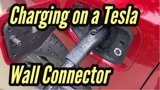 F-150 Lightning Charging on a Tesla Wall Connector