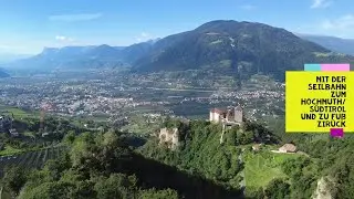 Wandern in Südtirol/Italien:  Vom Dorf Tirol/Tirolo zum Hochmuth und zu Fuß zurück.
