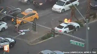WATCH: Unconscious Driver Rescued THE MOMENT His Car BURSTS into Flames