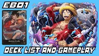 EB01 - Starter Deck 8 Luffy Is A MENACE | ONE PIECE TCG Decklist and Gameplay